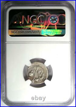 Julius Caesar AR Denarius Silver Elephant Coin 49 BC Certified NGC VF
