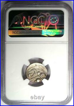 Julius Caesar AR Denarius Silver Elephant Coin 49 BC NGC Choice XF (EF)