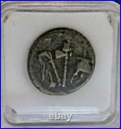 Julius Caesar AR Denarius Silver Elephant Coin 49 BC Rare! NR Possible Good VF