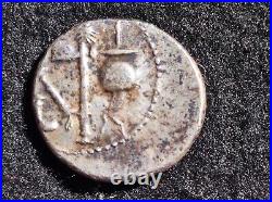 Julius Caesar AR Denarius Silver Elephant Roman Coin