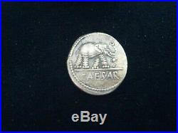 Julius Caesar Elephant Denarius Coin