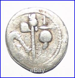 Julius Caesar Elephant and Serpent Silver AR denarius 49BC Coin Military Rare