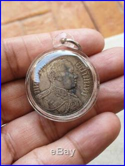 King Mongkut Rama6 Silver Coins Vajiravudh Portait Erawan Elephant Be. 2461