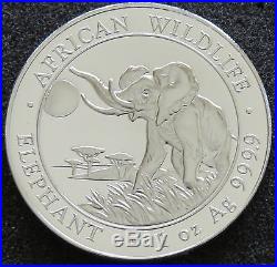 Lot Of 4 1 Troy Oz Silver Somalian African Elephant (2014-2017) Bu