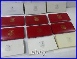 Lot of (6) 1973, 74, 75, 76, 77, 78 Liberia Proof Sets withSilver Elephant $5 Coin