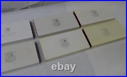 Lot of (6) 1973, 74, 75, 76, 77, 78 Liberia Proof Sets withSilver Elephant $5 Coin