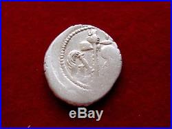 Lucernae Imperatorial coins Julius Caesar AR denarius. Military mint. Elephant