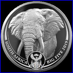 MINT-MARKED KRUGERRAND Two coin silver Proof Krugerrand and Big 5 Elephant Set