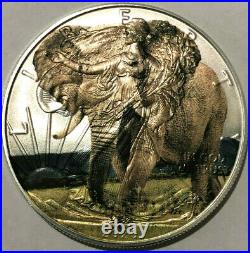 Majestic Elephant American Silver Eagle 1oz. Limited Ed. 999 Silver Dollar Coin
