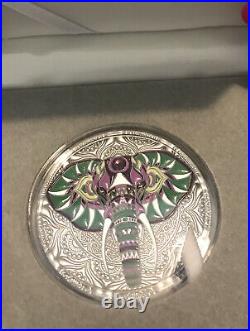 Mandala Niue Coin ELEPHANT 2019 2oz. 999 Silver