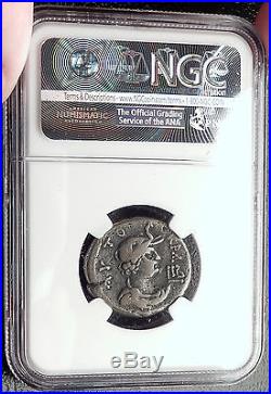 NERO 65AD Alexandria Elephant Silver Tetradrachm Ancient Roman Coin NGC i61980