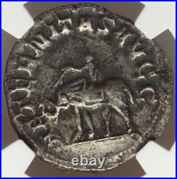 NGC XF Philip I 244-249 AD, Roman Empire, Denarius Coin SAECULAR GAMES ELEPHANT