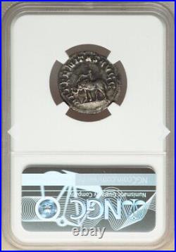 NGC XF Philip I 244-249 AD, Roman Empire, Denarius Coin SAECULAR GAMES ELEPHANT