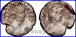 Nero (54-68). Egypt, Alexandria. BI Tetradrachm Elephant Skin Coin Ancient wCOA