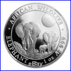 New 2014 Somalia Silver African Elephant 1oz NGC MS69 Graded Slab Coin