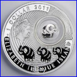Niue 2011 2$ Lucky Coins ELEPHANT Silver Coin 28,28g