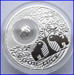 Niue 2011 Luck Elephant Baby Dollar Silver Coin, Proof