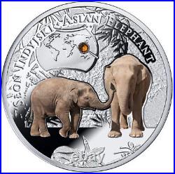 Niue 2016 1$ Asian Elephant Endangered Animal Species Proof Mintage 999
