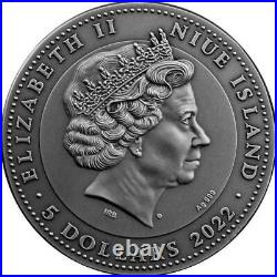 Niue 2022 War Machines (1.) War Elephant $5 silver coin 2 oz