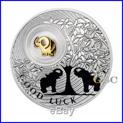 Niue Island 2012 2$ Elephant Lucky Coins Edition series silver coin