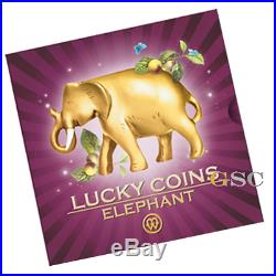 Niue Island 2012 2$ Elephant Lucky Coins Edition series silver coin