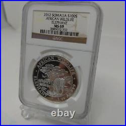 Quasi-Best Appraisal PCGS MS69 Somalia Elephant 2012