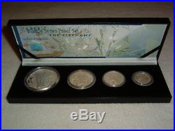 RARE 2002 South Africa Elephant Silver Proof Coin Set w COA #0267 of 1,000