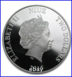 RARE 2015 Nuie feng shui ELEPHANTS 1 OZ. 999 silver proof coin COA Box GIFT