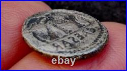 ROMAN SILVER AR Denarius Silver Julius Caesar / Elephant. Rare Incuso. Error