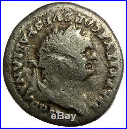 ROMAN SILVER COIN AR DENARIUS TITUS ELEPHANT (RIC 115) 2,75g 18mm