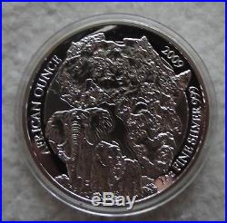 RWANDA 2009 Elephant Proof 1 oz silver coin 50 Amafaranga Ruanda PP elefant