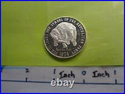 Republican Party Elephant Gop 100 Years Of Symbol 1974 Very Rare 999 Silver Coin