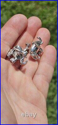 Robin Rotenier ELEPHANT And MOUSE 925 CUFFLINKS TRUE TREASURES