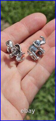 Robin Rotenier ELEPHANT And MOUSE 925 CUFFLINKS TRUE TREASURES