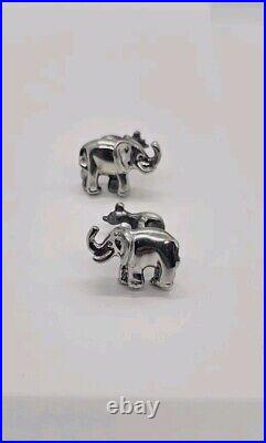 Robin Rotenier ELEPHANT And MOUSE 925 CUFFLINKS TRUE TREASURES