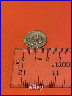 Roman Julius Caesar silver Coin Denarius Elephant trampling snake 3.89g