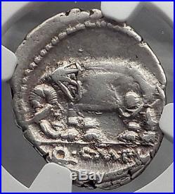 Roman Republic Imperator Metellus Elephant under SULLA Silver Coin NGC i59807