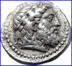 SELEUKOS I Nikator 312BC Seleukid Tetradrachm ELEPHANTS Silver Greek Coin i65235