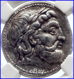 SELEUKOS I Nikator Ancient Silver Greek Tetradrachm Coin ATHENA ELEPHANTS NGC