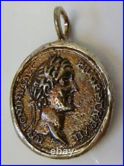 SELEUKOS Seleukid Tetradrachm ELEPHANTS Ancient Greek Coin Bronze Silver Pendant