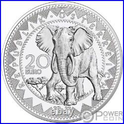 SERENITY OF THE ELEPHANT Eye Of The World Silver Coin 20 Euro Austria 2022
