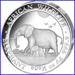 SOMALIAN ELEPHANT 2022 1 oz Pure Silver High Relief Proof Coin