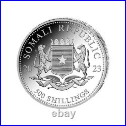 SOMALIA 500 Silver Shillings 5 Ounce ELEPHANT 2023
