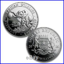 SOMALIA ELEPHANT AFRICAN WILDLIFE 2016 4 Proof Coin Silver Prestige Set 3.75 oz