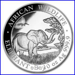 SOMALIE 1 000 Shillings Argent 10 Onces Elephant 2019