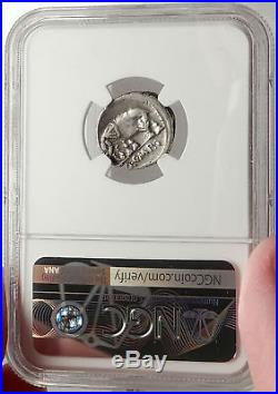 SULLA's General as IMPERATOR 81BC Silver Roman Republic Coin ELEPHANT NGC i67613