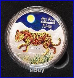 Set silver coin Big five Lion, Leopard, Buffalo, Elephant, Rhinocero Congo, 2007