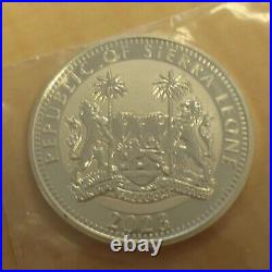 Sierra Leone $1 Elephant 2023 Silver 99.9% 1oz Silver Coin in Capsule