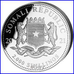 Silver Coin Somalia Elephant -1 Kilo 1 KG 2021 Elephant 1000 Gr