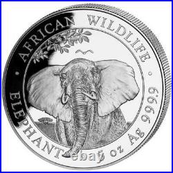 Silver Coin Somalia Elephant -5 Nail Gelish Soak Off 2021
